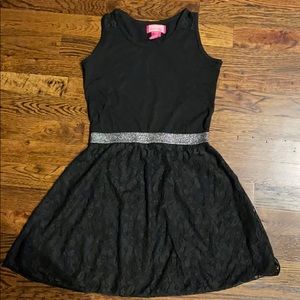 Girls Black and Lace dress size 7/8